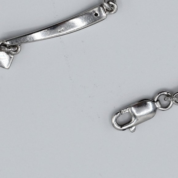 Diamond and Sterling Silver Bracelet - Picture 11 of 11